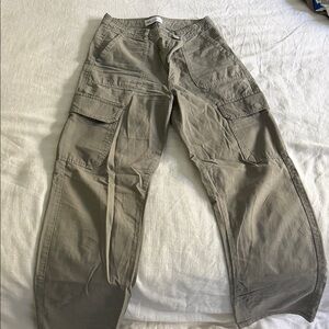 Zara Women's Tan Cargo Pants